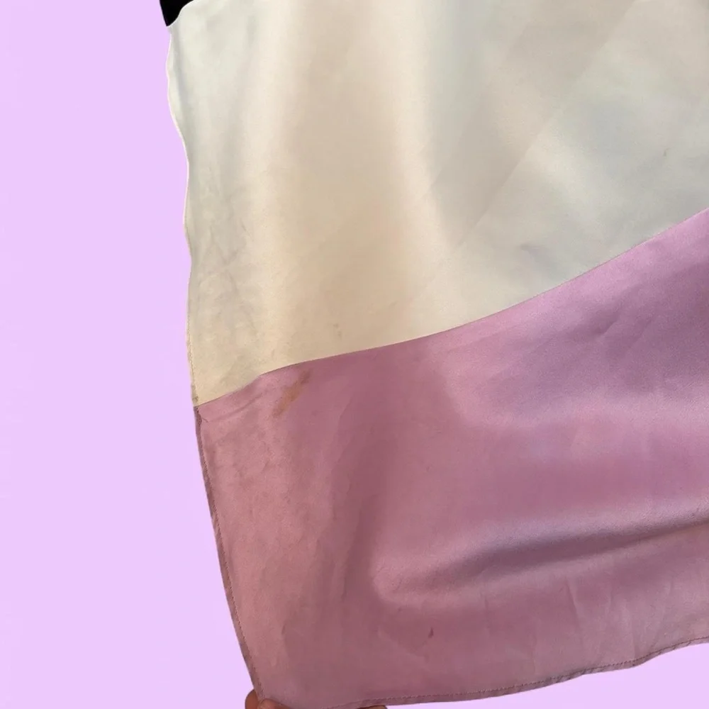 1990s Jessica McClintock Black Pink Swirl Princess Formal Prom Dress - Picture 8 of 8